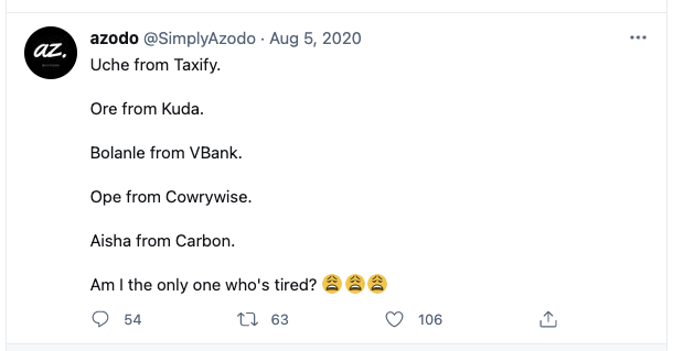 Nigerian startup team
